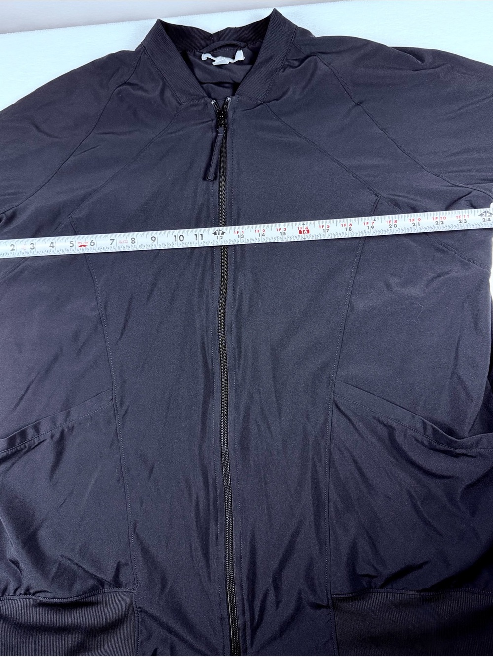 Zella Womens Black Full Zip Bomber Jacket Athletic Activewear Size 1X - Picture 4 of 9
